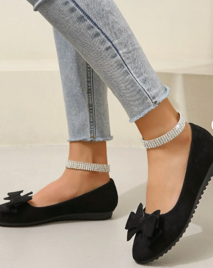 Ewa Women's Flat Shoes | Stylish Bow Detail, Comfortable Casual Footwear 5