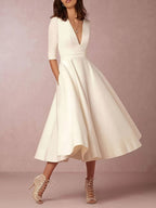 Ewelina Midi Dress | Elegancka Rozkloszowana Sukienka dla Kobiet 3