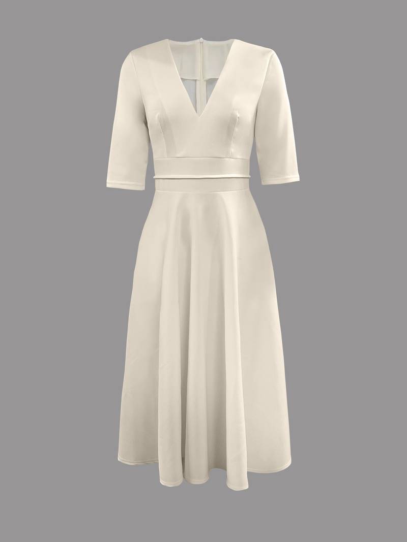 Ewelina Midi Dress | Elegancka Rozkloszowana Sukienka dla Kobiet 4