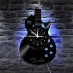 Gavro Guitarhero Zegar Ścienny | Kreatywny Design, Czarny 1