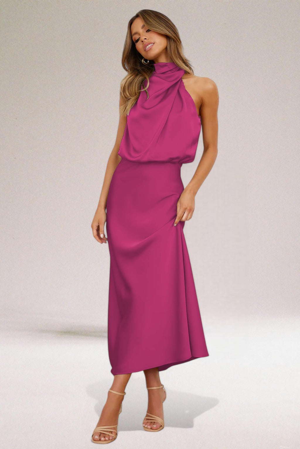 Giselle Sukienka Halter | Elegancki Krój na Specjalne Okazje 4
