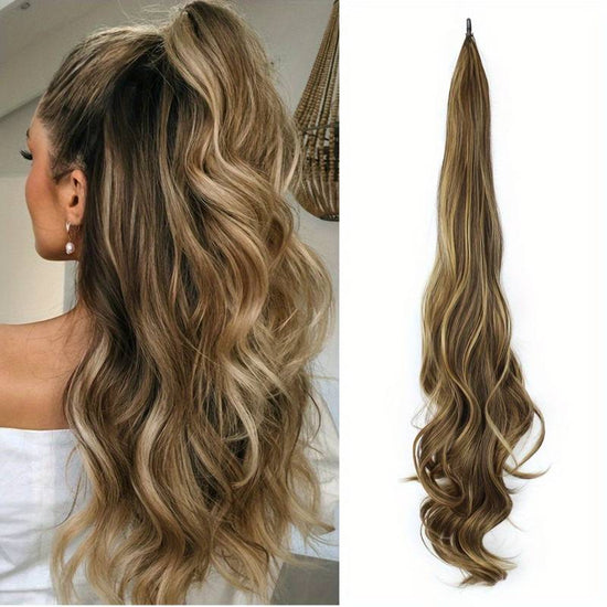 GlamWrap JLO Elastyczny Kucyk | Długi, Pełny, Regulowany 2