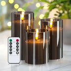 GlowAmbience Zestaw świec LED | 3-częściowy, z timerem 7