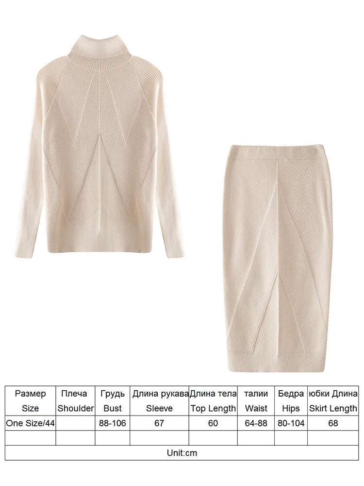 Hanna Women's Knit Set | High-Quality Fabric, Elegant 3