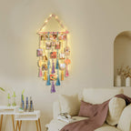Hedra Macrame Photo Display | 30 Klipsów, Oświetlenie LED 8