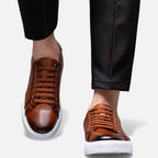 Herman Męskie Sneakersy | Skórzane Wykończenie 0