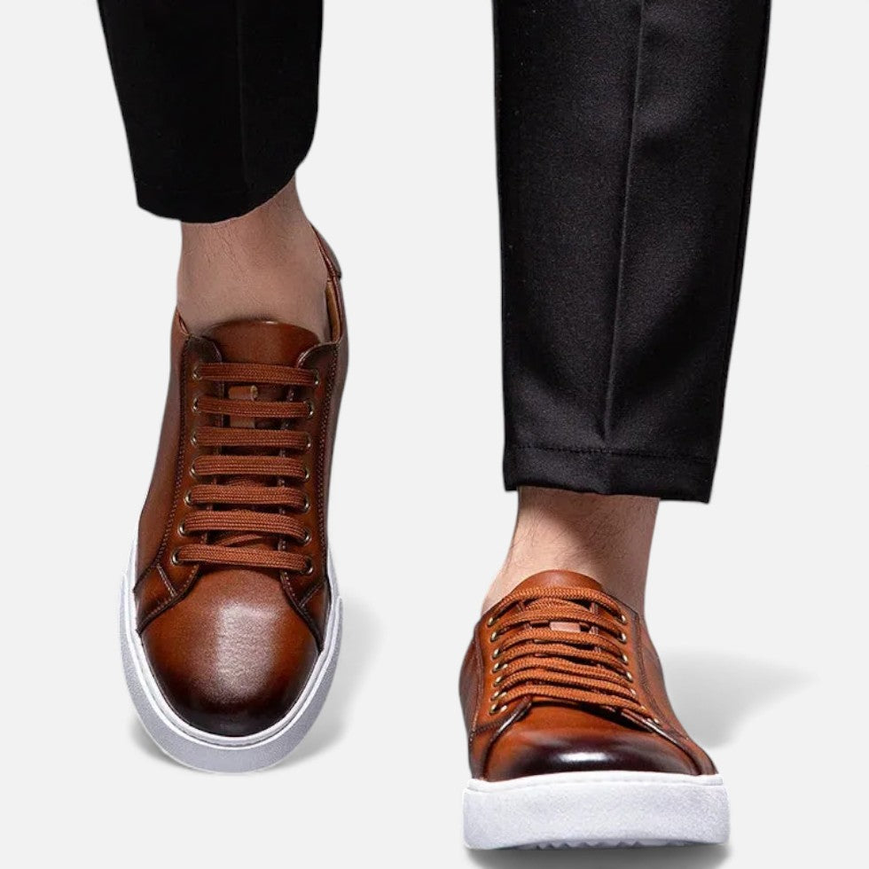 Herman Męskie Sneakersy | Skórzane Wykończenie 0