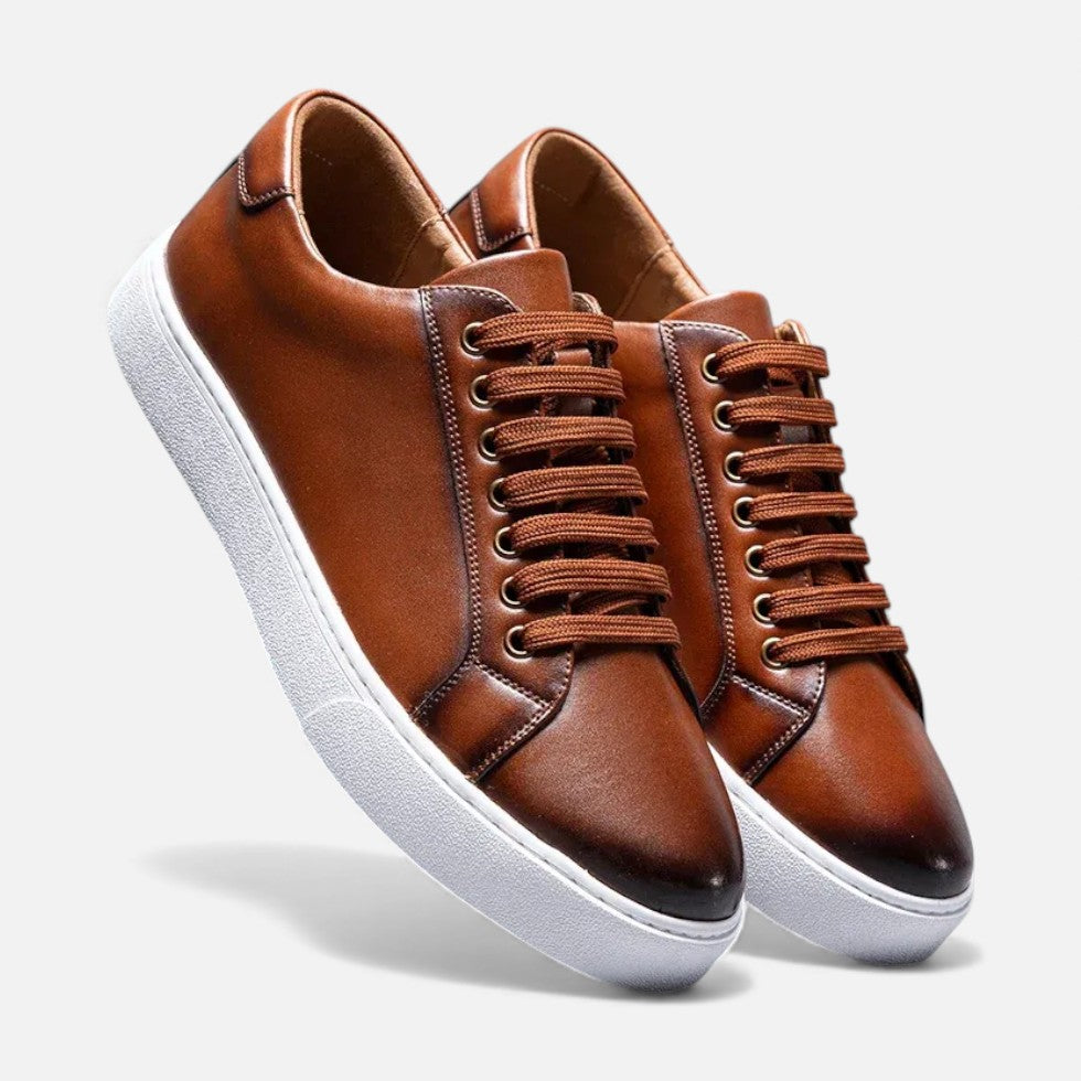 Herman Męskie Sneakersy | Skórzane Wykończenie 2