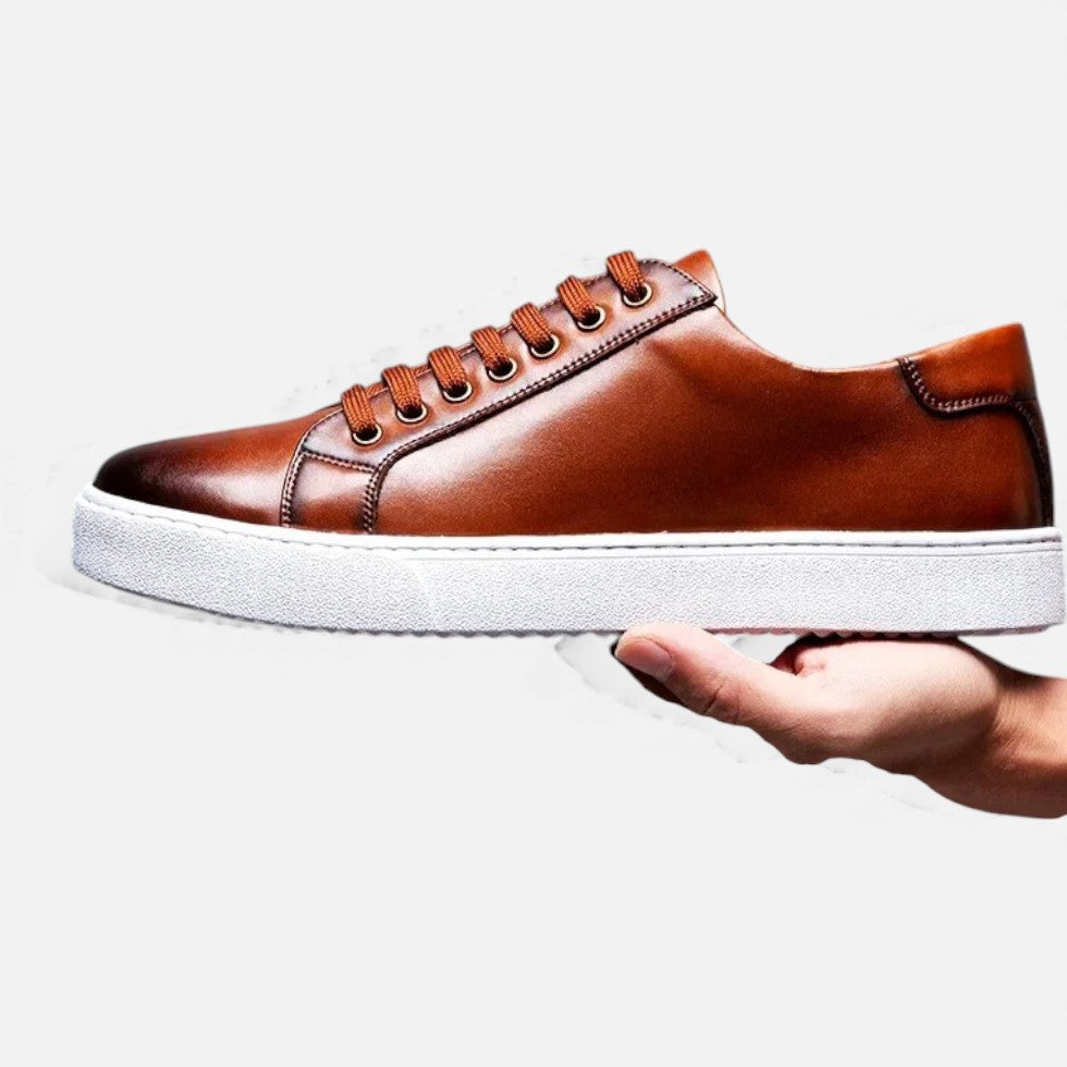 Herman Męskie Sneakersy | Skórzane Wykończenie 3