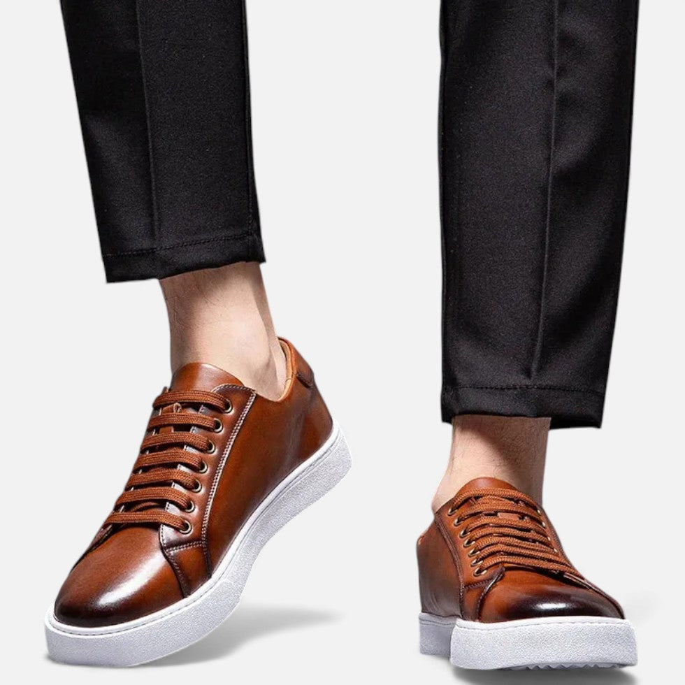 Herman Męskie Sneakersy | Skórzane Wykończenie 5