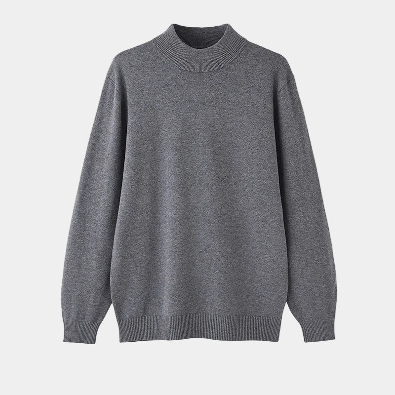 Męski sweter dzianinowy z półgolfem