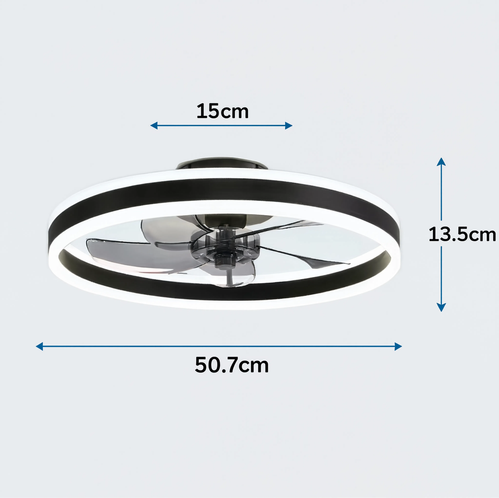 Ivo Inteligentna Lampa Sufitowa LED z Wentylatorem | 6 Prędkości, Przyciemnianie, Pilot, Aplikacja 2