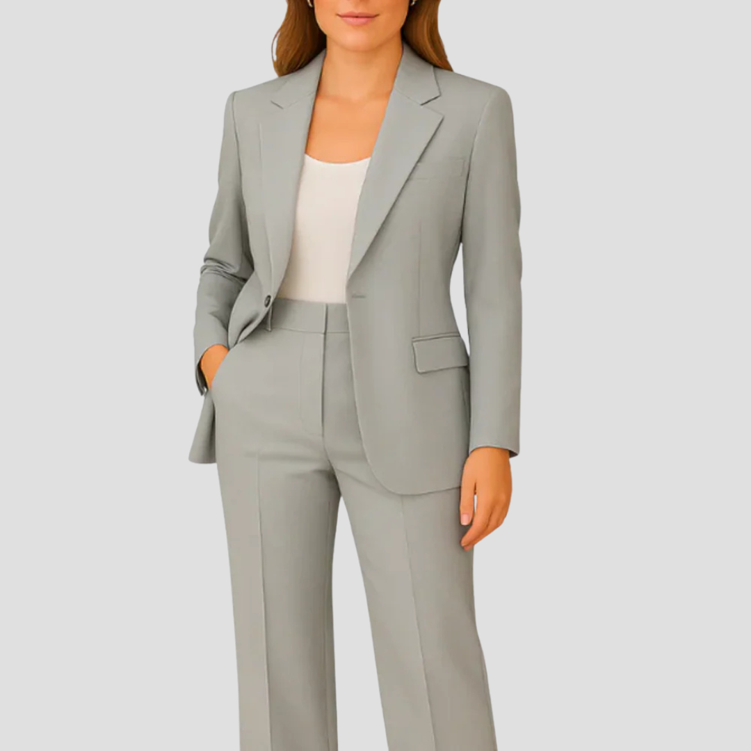 Jasmin Damski Zestaw Garniturowy | Elegancka Długa Marynarka 3