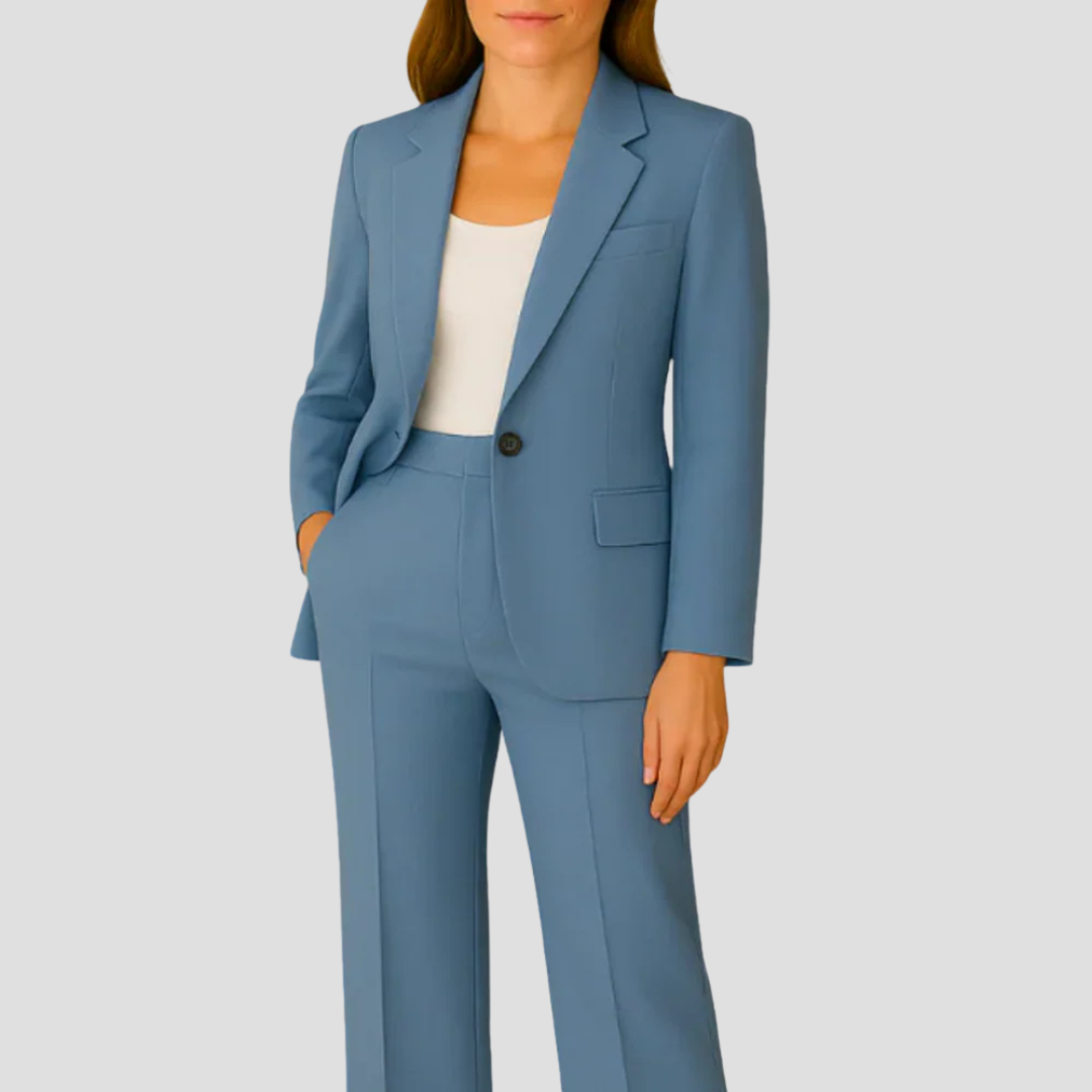 Jasmin Damski Zestaw Garniturowy | Elegancka Długa Marynarka 4
