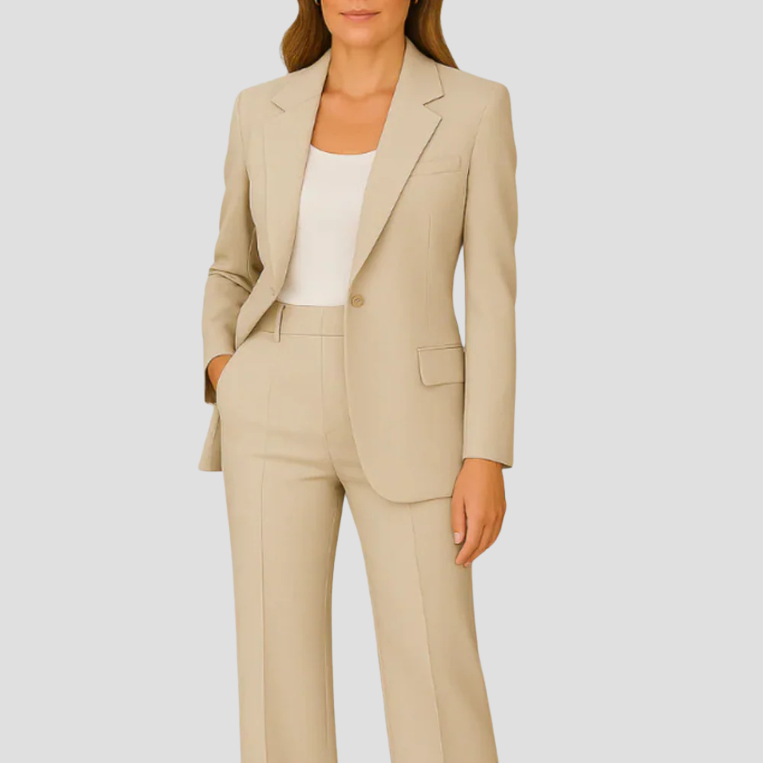Jasmin Damski Zestaw Garniturowy | Elegancka Długa Marynarka 6