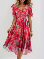 Kobieca Letnia Sukienka | Boho-Chic z Osłoną Brzucha 1