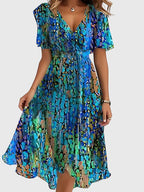 Kobieca Letnia Sukienka | Boho-Chic z Osłoną Brzucha 4