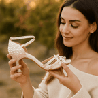 Kobiece Buty Taneczne | Satyna z Kryształami, Eleganckie 4