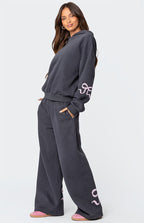 Kobiece Loungewear | Oversize Bluza z Kapturem i Szerokie Spodnie 3