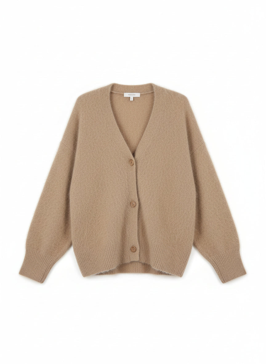 Kobiecy Oversized Kardigan z Miękką Teksturą – Przytulny, Nowoczesny i Casualowy-Cardigan-Moda Perla-Moda Perla