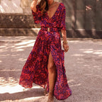 Kobieta Maxi Sukienka | Przewiewny Materiał, Styl Glamour 0