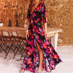 Kobieta Maxi Sukienka | Przewiewny Materiał, Styl Glamour 2