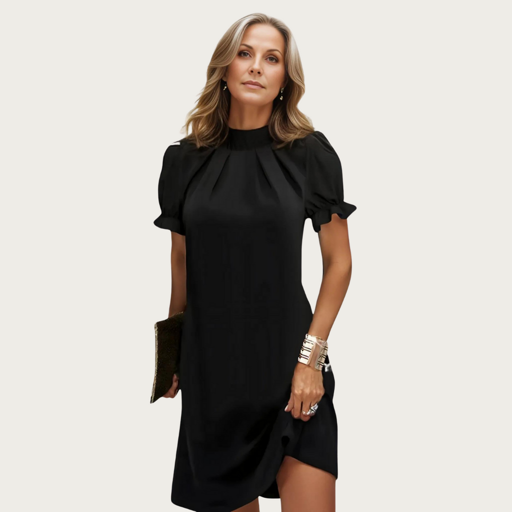 Kobieta Midi Sukienka | Bufiaste Rękawy, Elegancka 1