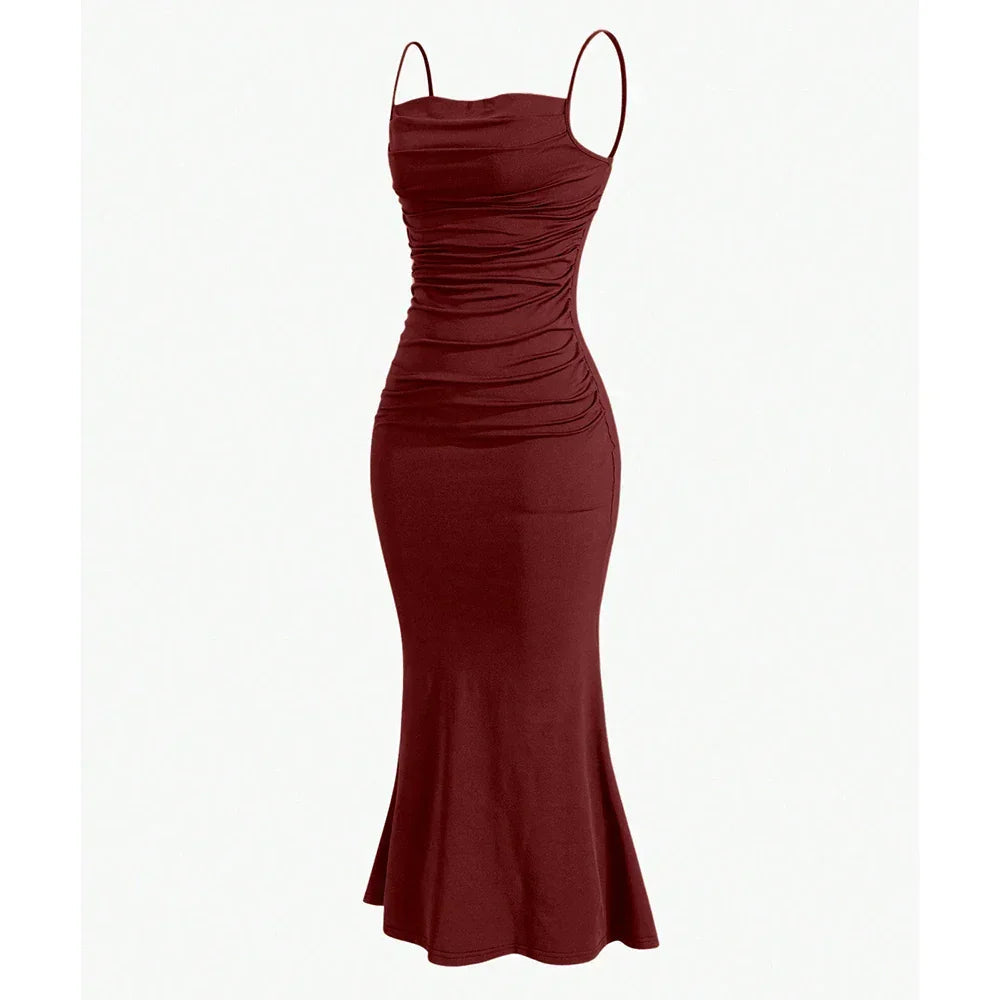 Kobieta Sukienka Maxi | Lekki Materiał, Elegancki Fason 4