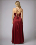 Kobieta Sukienka Maxi | Zwiewny Design z Rozcięciem 1