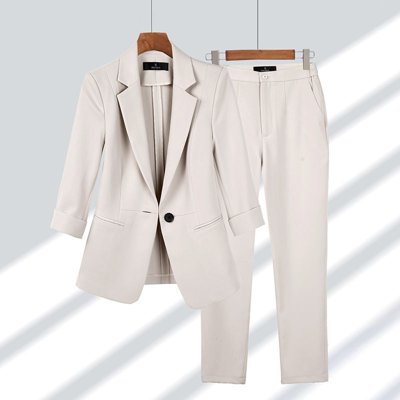Kobiety Garnitur Damski | Elegancka Marynarka i Spodnie 0