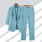 Kobiety Garnitur Damski | Elegancka Marynarka i Spodnie 2