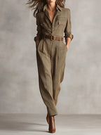 Kobiety Kombinezon Utility | Tweed, Elegancki 0