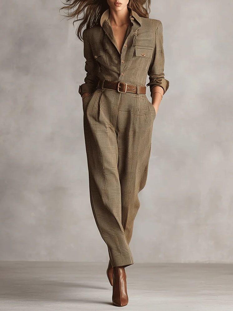 Kobiety Kombinezon Utility | Tweed, Elegancki 0