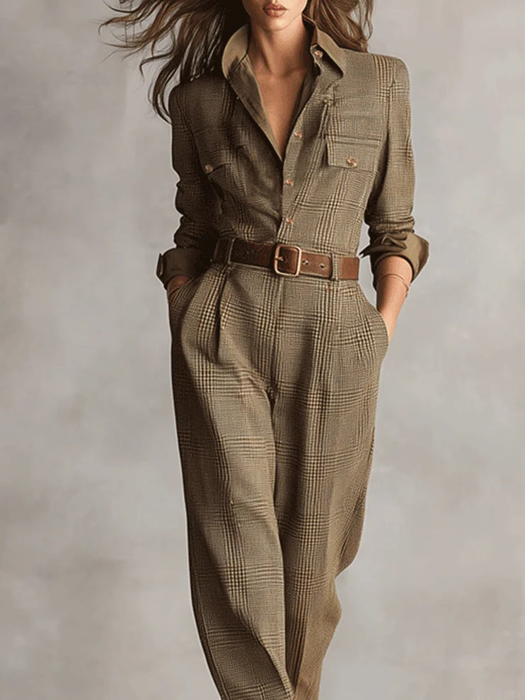 Kobiety Kombinezon Utility | Tweed, Elegancki 1
