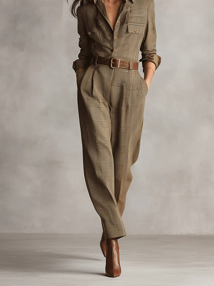 Kobiety Kombinezon Utility | Tweed, Elegancki 2