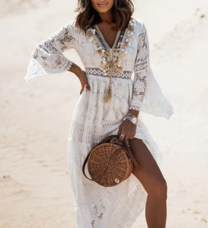 Kobiety Maxi Sukienka | Lekkie Tkaniny, Boho Styl 2