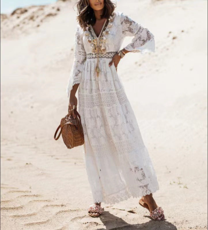 Kobiety Maxi Sukienka | Lekkie Tkaniny, Boho Styl 3