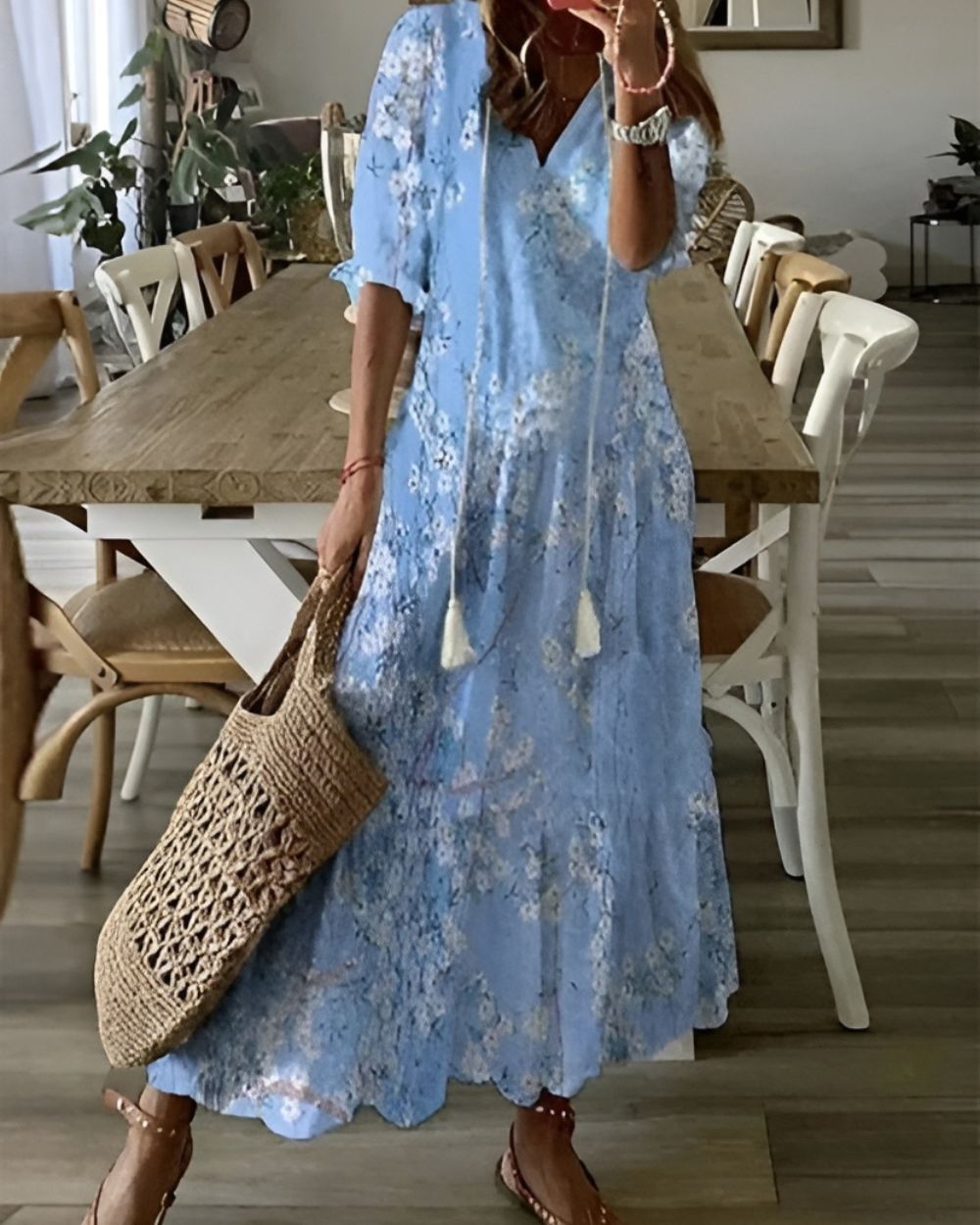 Kobiety Sukienka Boho | Lekka Tkanina, Swobodny Krój 3