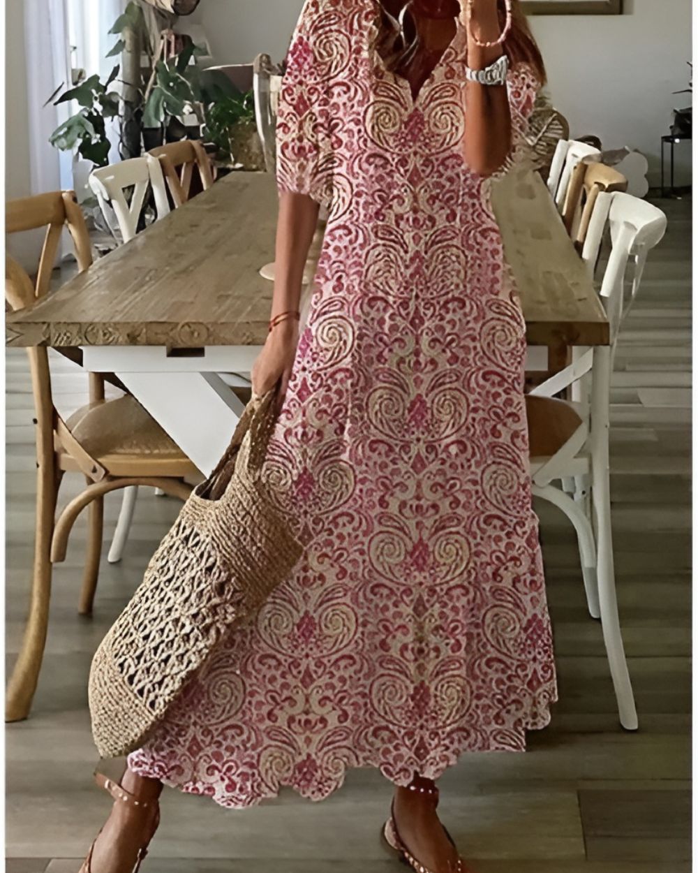 Kobiety Sukienka Boho | Lekka Tkanina, Swobodny Krój 4