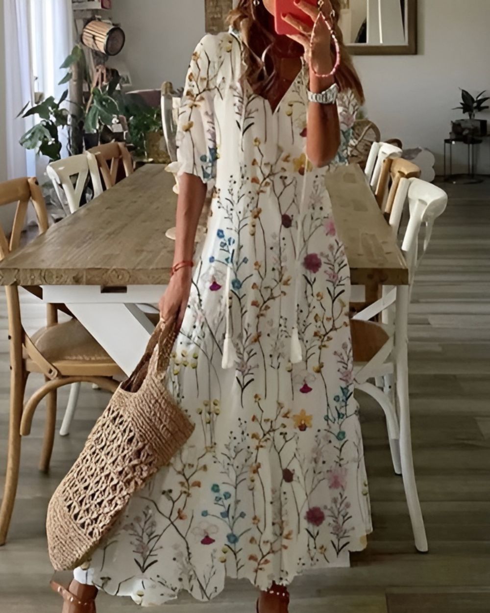 Kobiety Sukienka Boho | Lekka Tkanina, Swobodny Krój 6