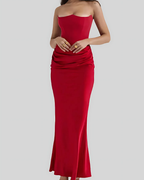Kobiety Sukienka Maxi | Drapowana Elegancja 4