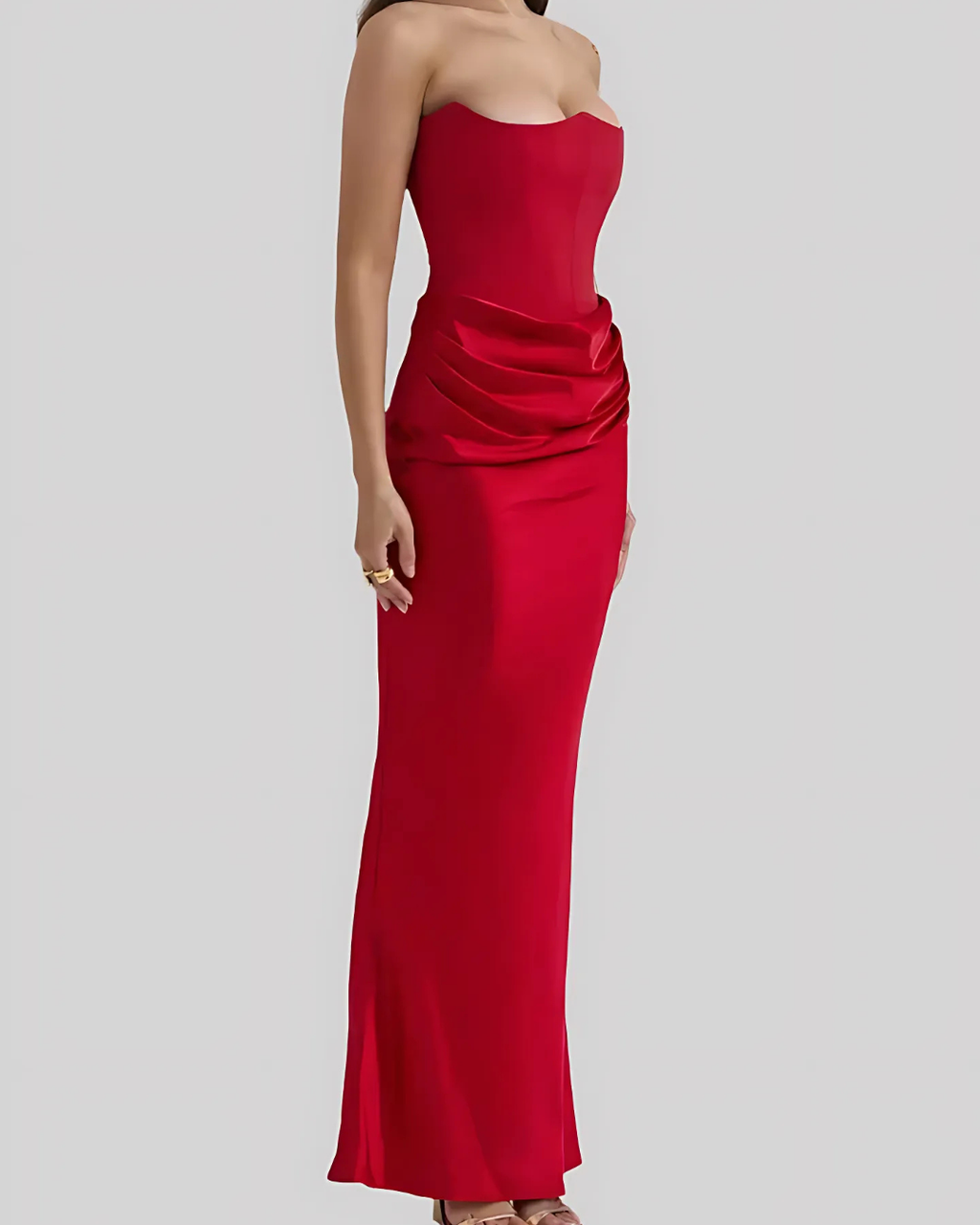 Kobiety Sukienka Maxi | Drapowana Elegancja 5
