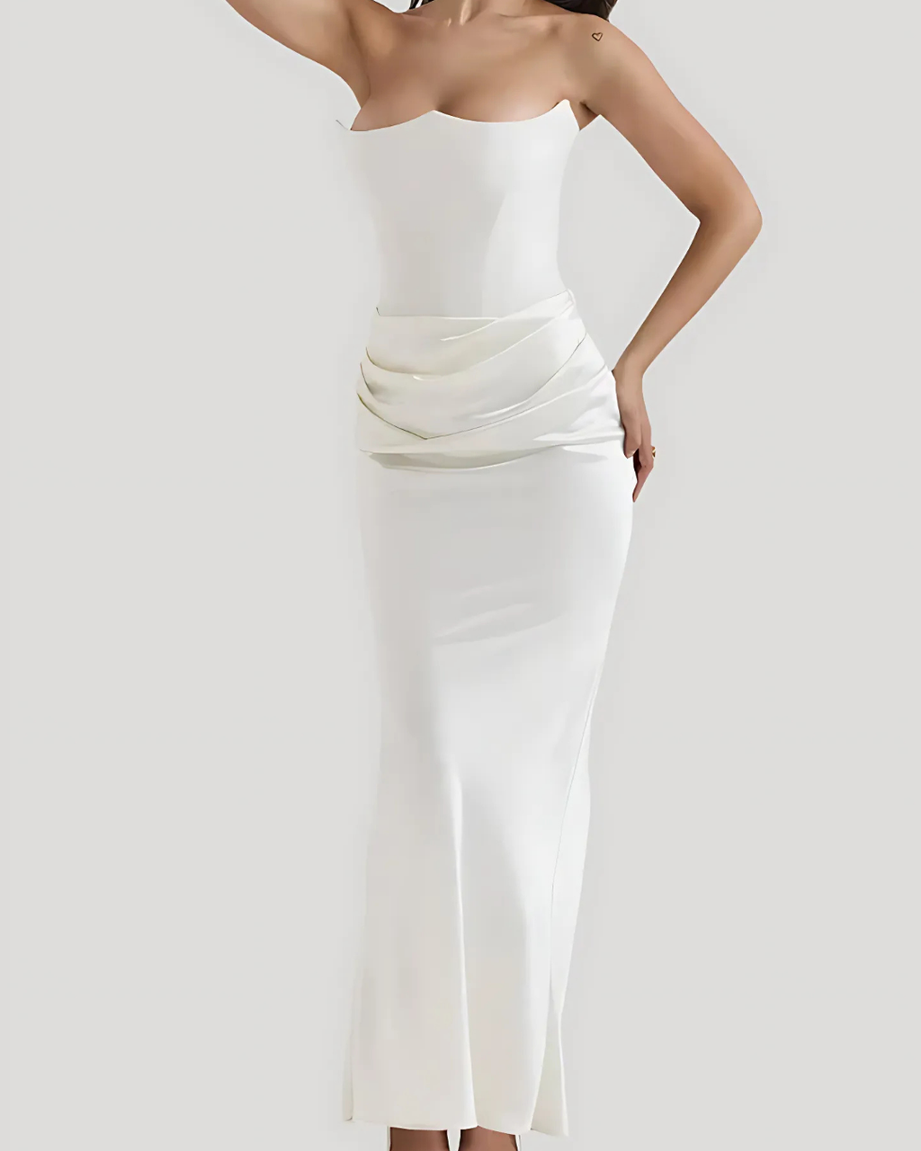 Kobiety Sukienka Maxi | Drapowana Elegancja 7
