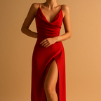 Kobiety Sukienka Maxi | Elegancki Dekolt V, Idealna na Wesele 2