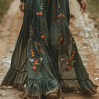 Kobiety Sukienka Maxi | Kwiatowy Nadruk, Boho Styl 2