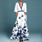 Kobiety Sukienka Maxi | Kwiatowy Wzór, Elegancka 1