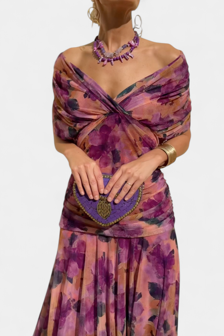 Kobiety Sukienka Maxi | Kwiatowy Wzór, Elegancka 11