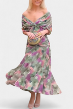 Kobiety Sukienka Maxi | Kwiatowy Wzór, Elegancka 4