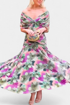 Kobiety Sukienka Maxi | Kwiatowy Wzór, Elegancka 6