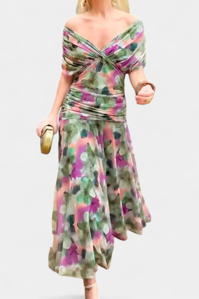 Kobiety Sukienka Maxi | Kwiatowy Wzór, Elegancka 7